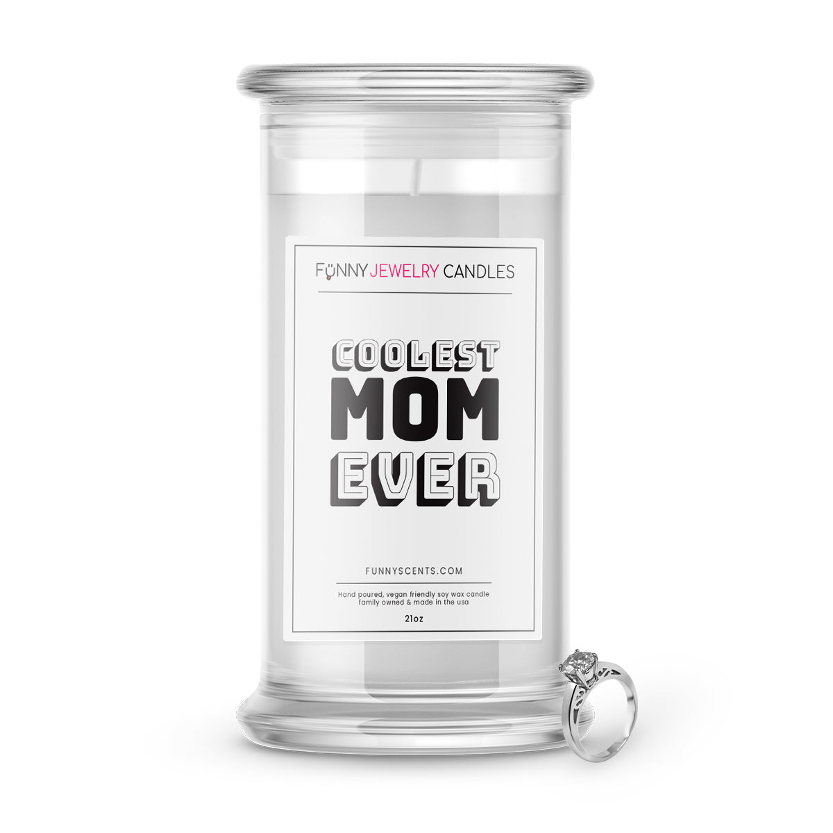 Coolest Mom Ever Jewelry Funny Candles