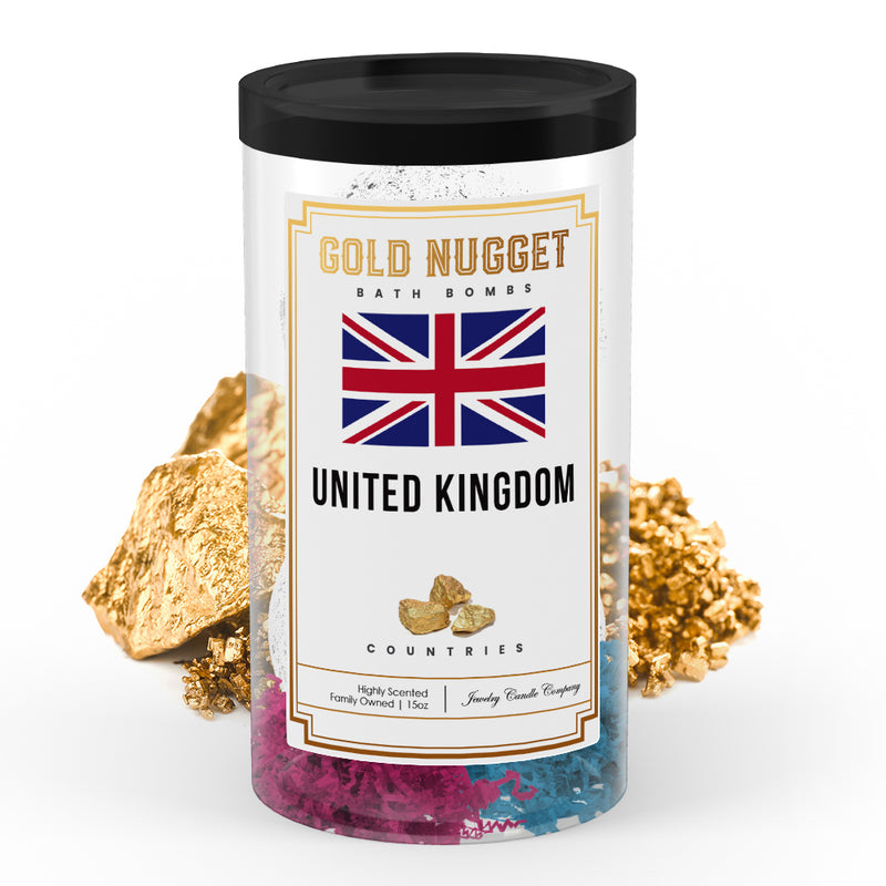 United Kingdom Countries Gold Nugget Bath Bombs
