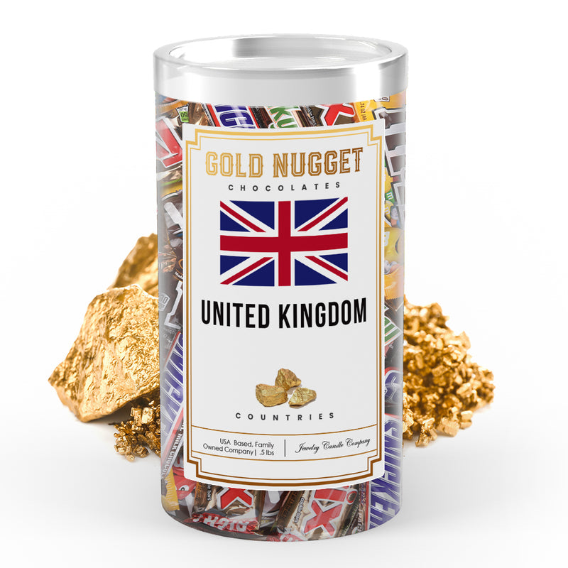 United Kingdom Countries Gold Nugget Chocolates