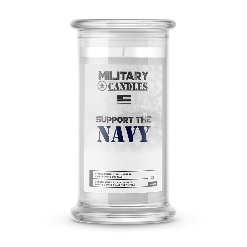 SUPPORT THE NAVY | Military Candles
