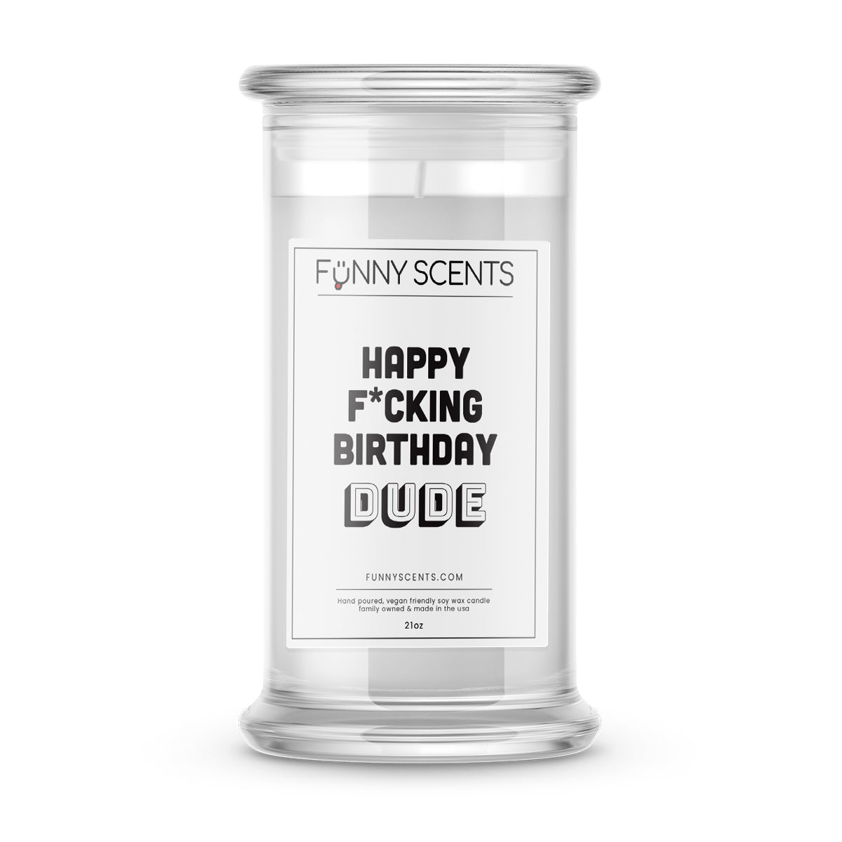 Happy F*cking Birthday Dude Funny Candles