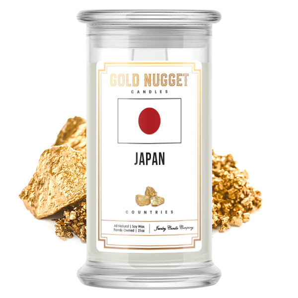 Japan Countries Gold Nugget Candles