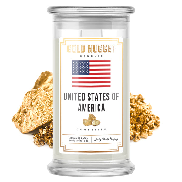 United State Of America Countries Gold Nugget Candles
