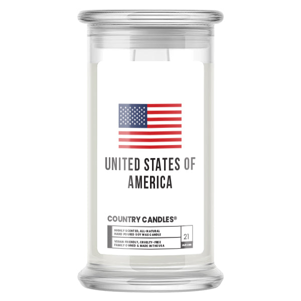 United State Of America Country Candles