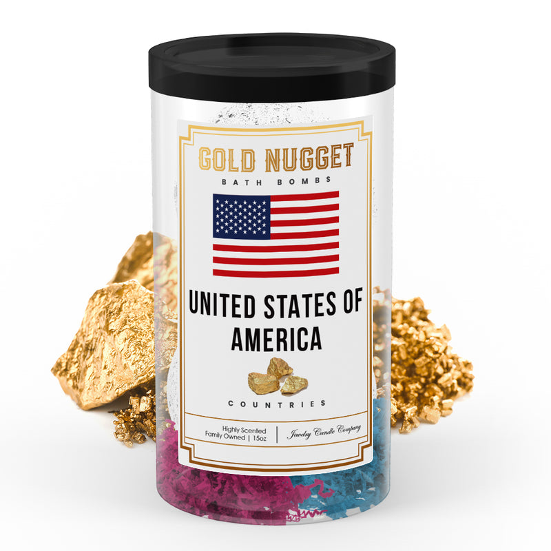 United State Of America Countries Gold Nugget Bath Bombs