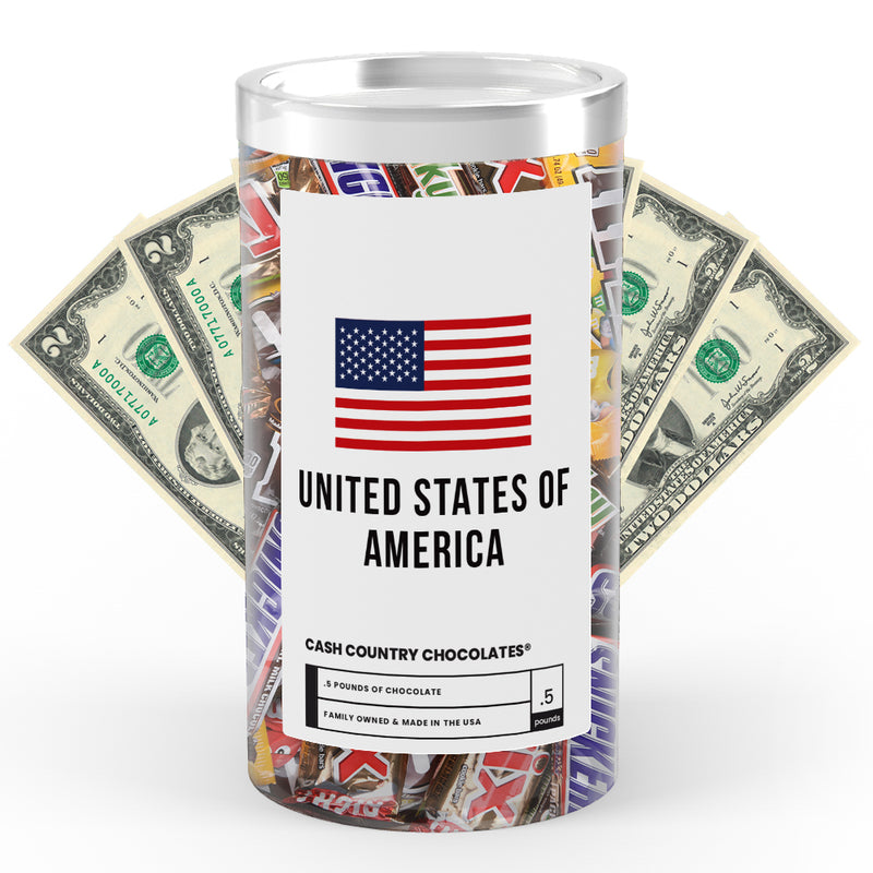 United State Of America Cash Country Chocolates