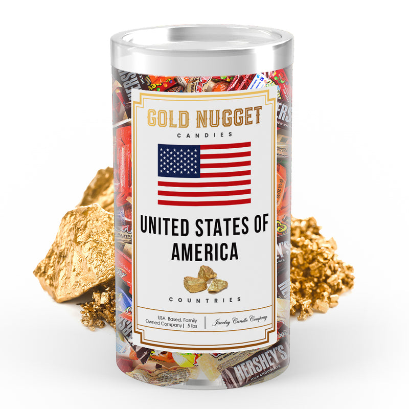 United State Of America Countries Gold Nugget Candy