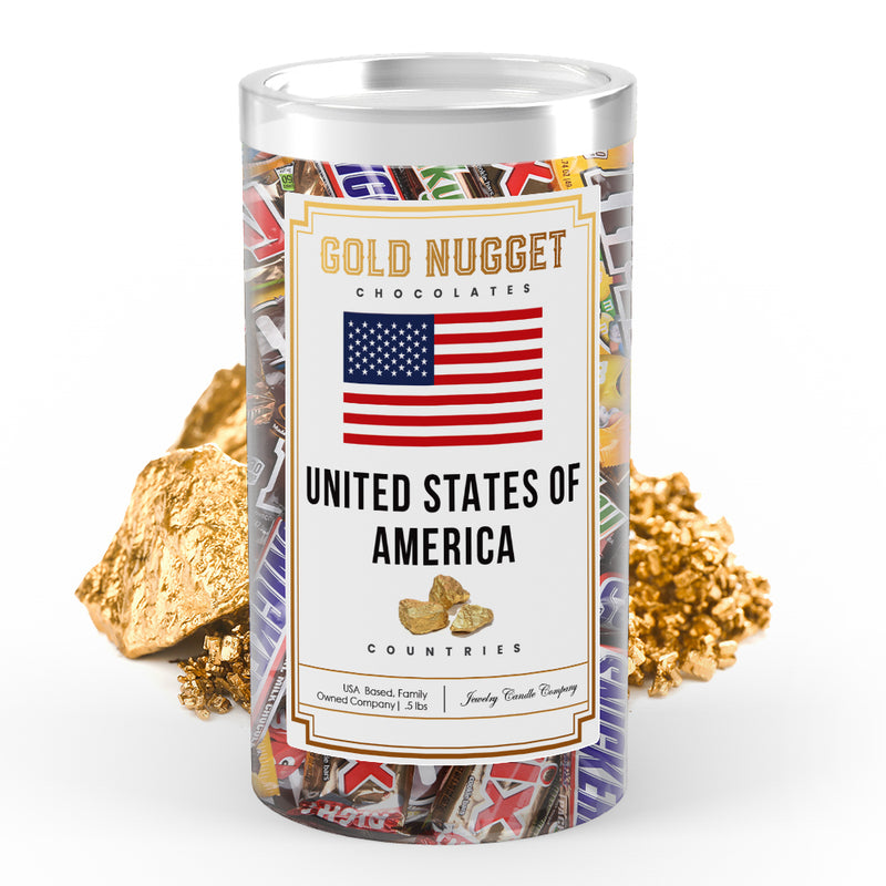 United State Of America Countries Gold Nugget Chocolates