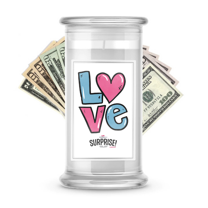 Love | Valentine's Day Surprise Cash Candles