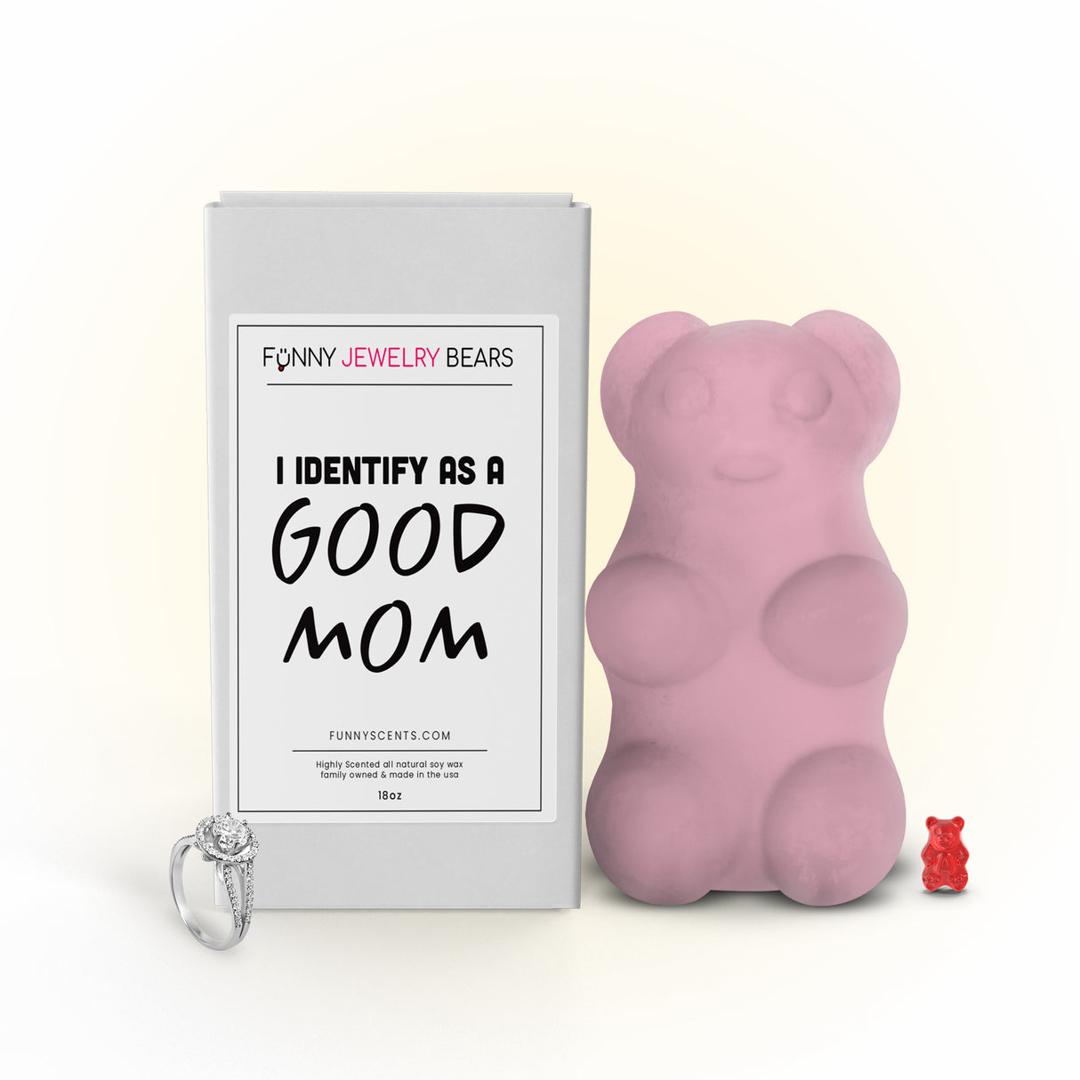 I Identify As a Good Mom Funny Jewelry Bear Wax Melts