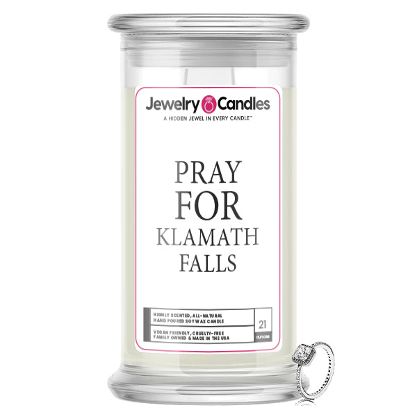 Pray For Klamath Falls Jewelry Candle