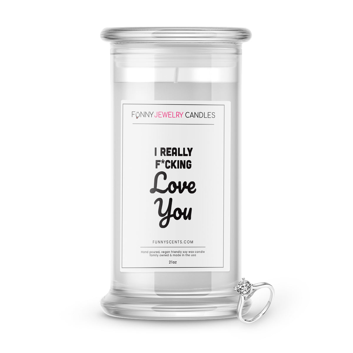 I Really F*cking Love You Jewelry Funny Candles