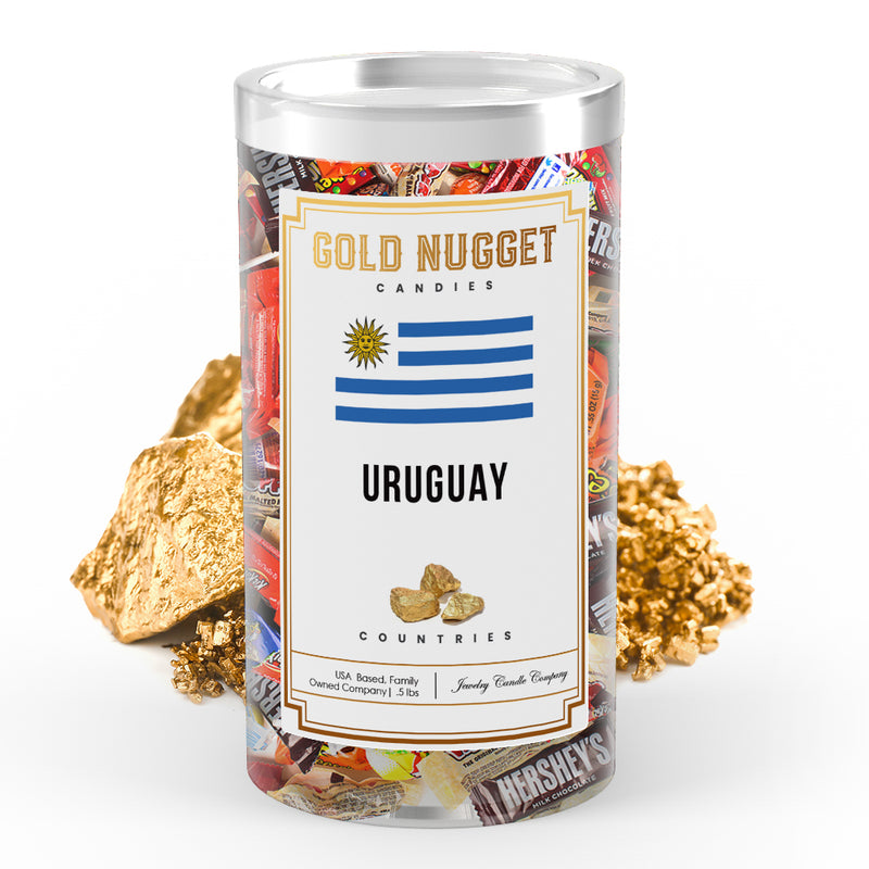 Uruguay Countries Gold Nugget Candy