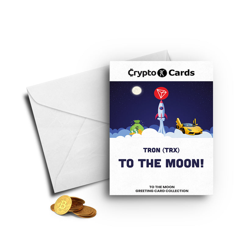 Tron (TRX) To The Moon! Crypto Cards