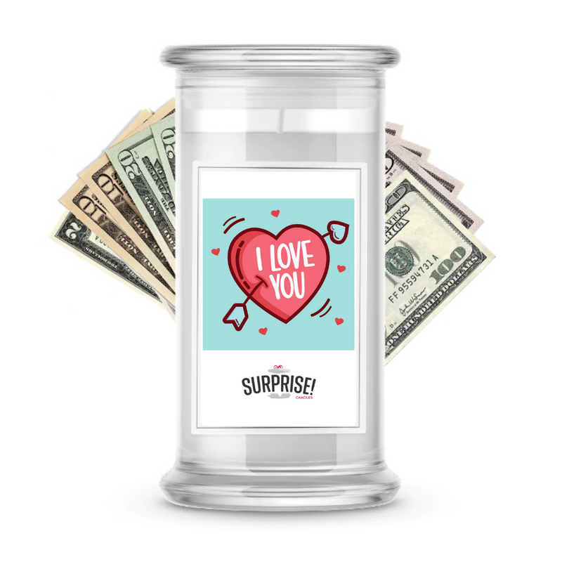 I Love You | Valentine's Day Surprise Cash Candles