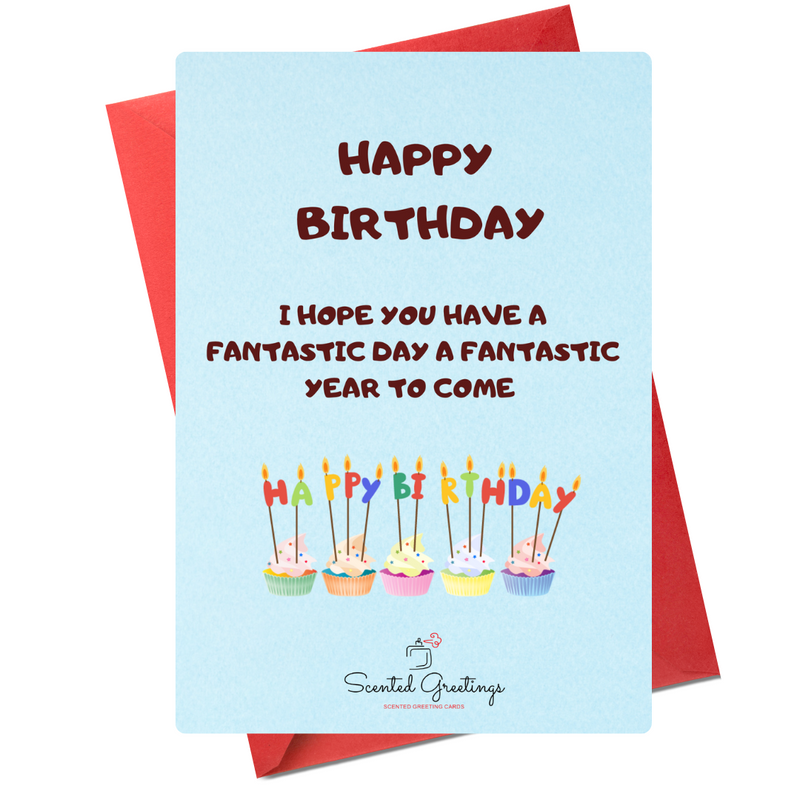 Happy Birthday With Fantastic Day | Scented Greeting Cards