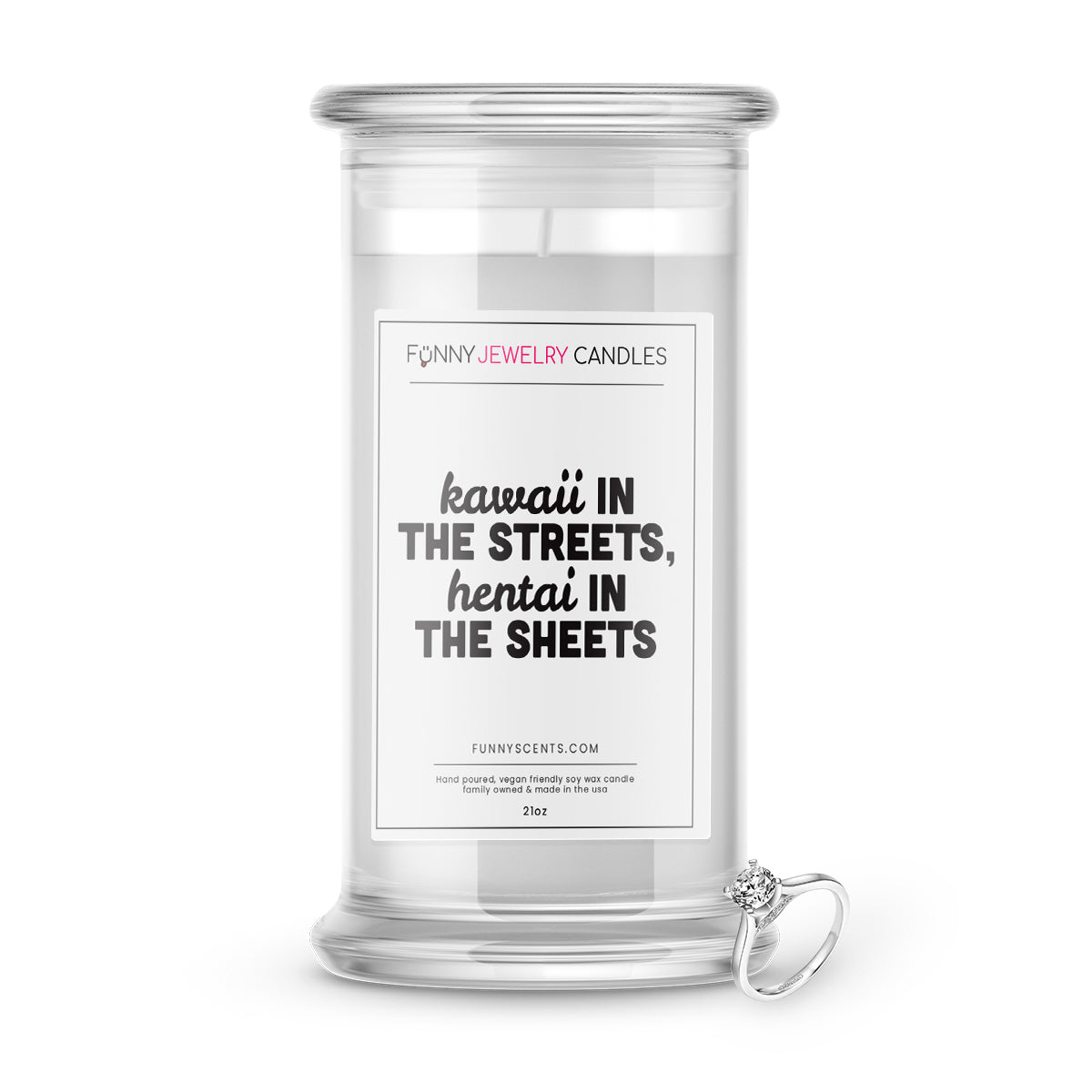 Kawaii in the streets, hentai in the sheets Jewelry Funny Candles