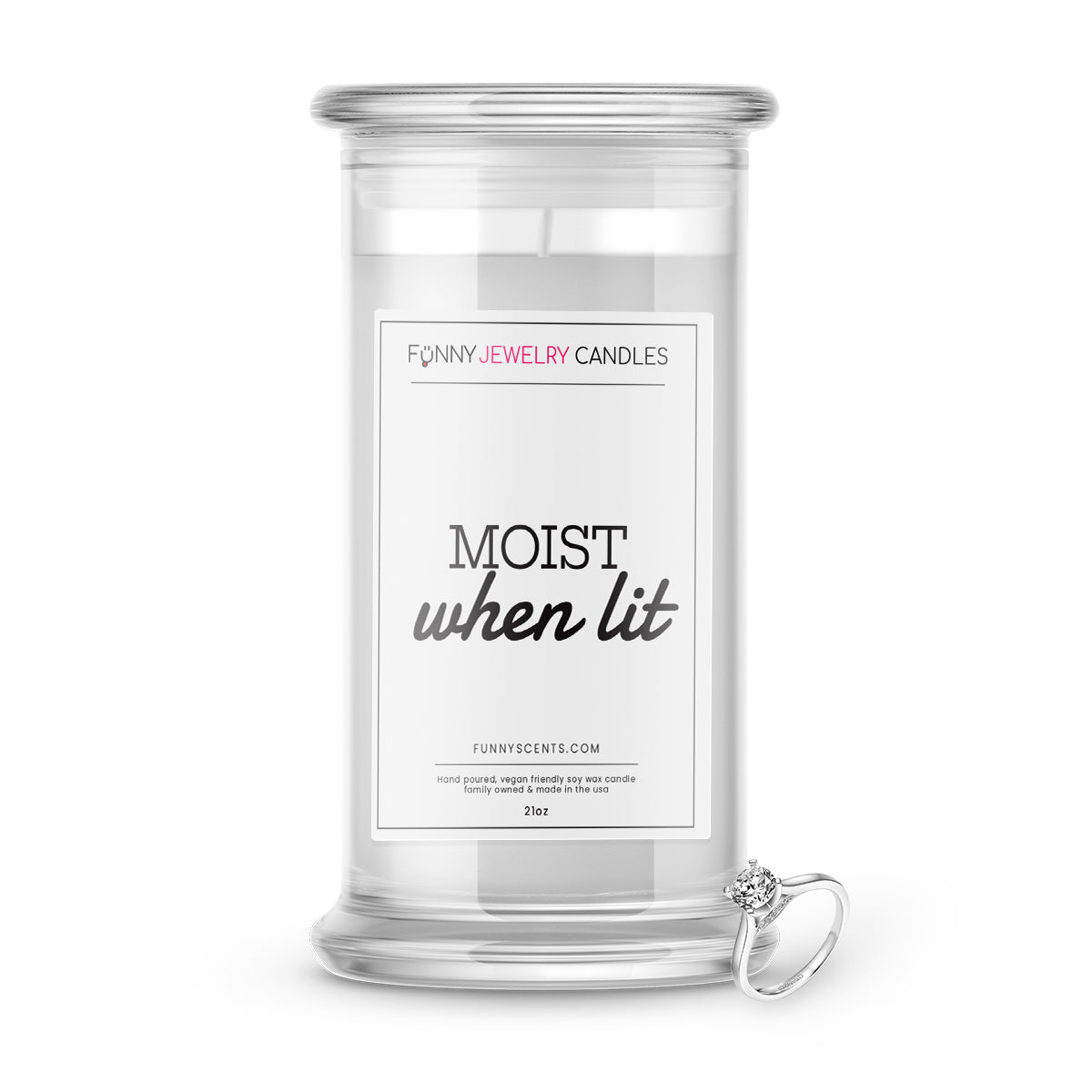 Moist when lit Jewelry Funny Candles