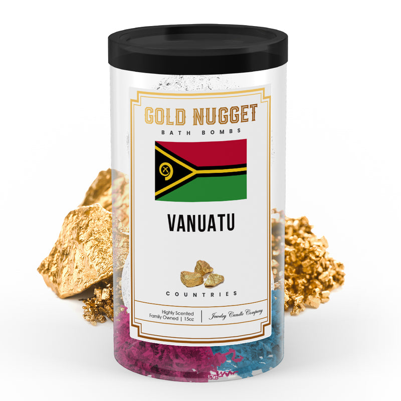 Vanuatu Countries Gold Nugget Bath Bombs