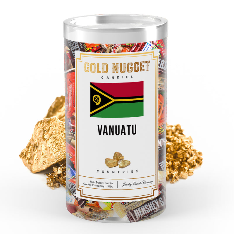 Vanuatu Countries Gold Nugget Candy