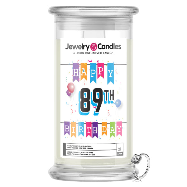 Happy 89th Birthday Jewelry Candle