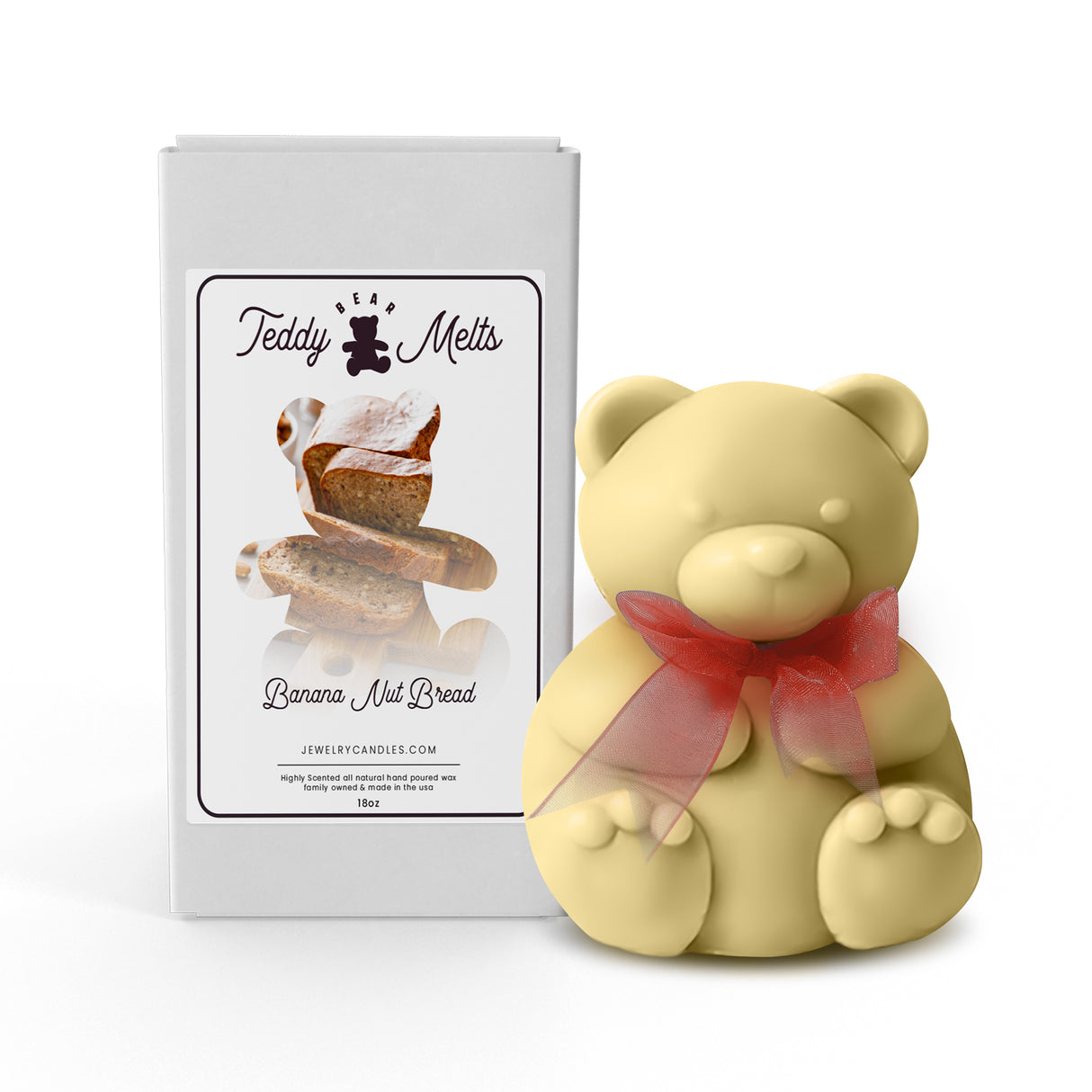 Banana Nut Bread GIANT Teddy Bear Wax Melts