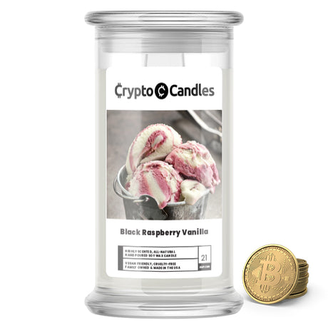 Black Raspberry Vanilla Crypto Candle