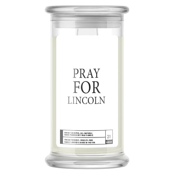 Pray For Lincoln Candle