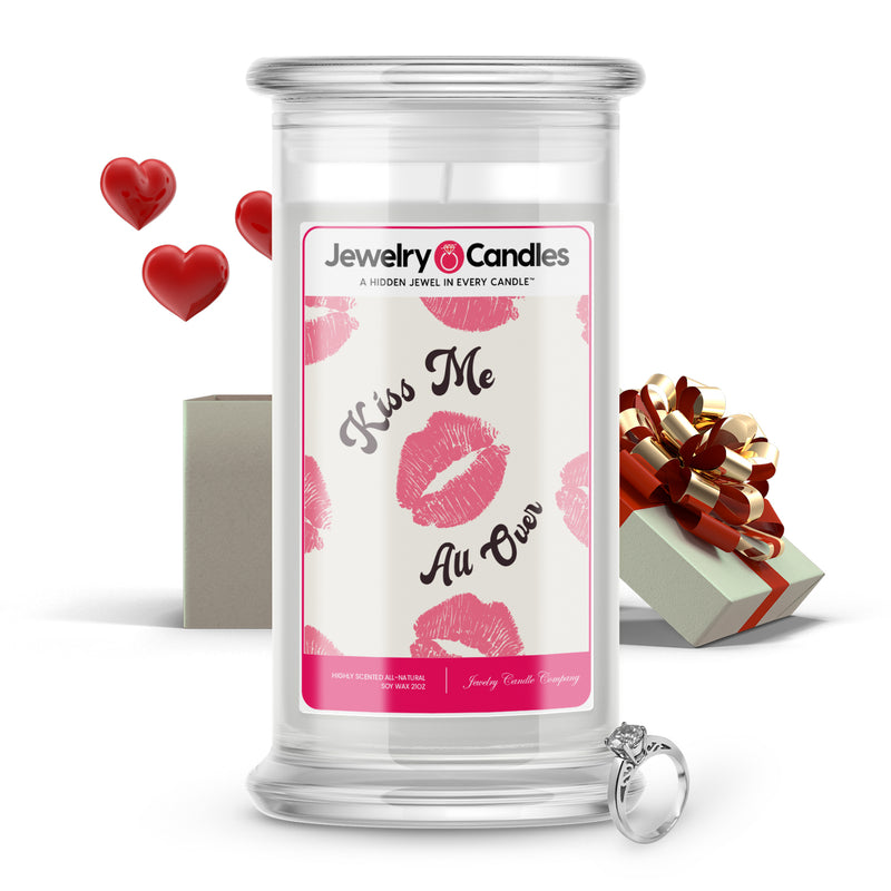 Kiss Me Au Over Valentine Jewelry Candle