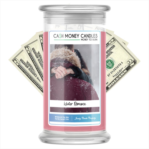 Winter Romance Cash Money Candle