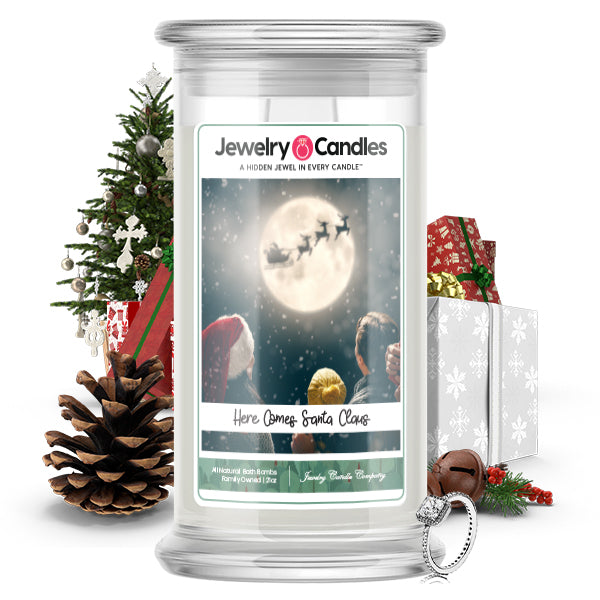 Here Comes Santa Claus Jewelry Candle