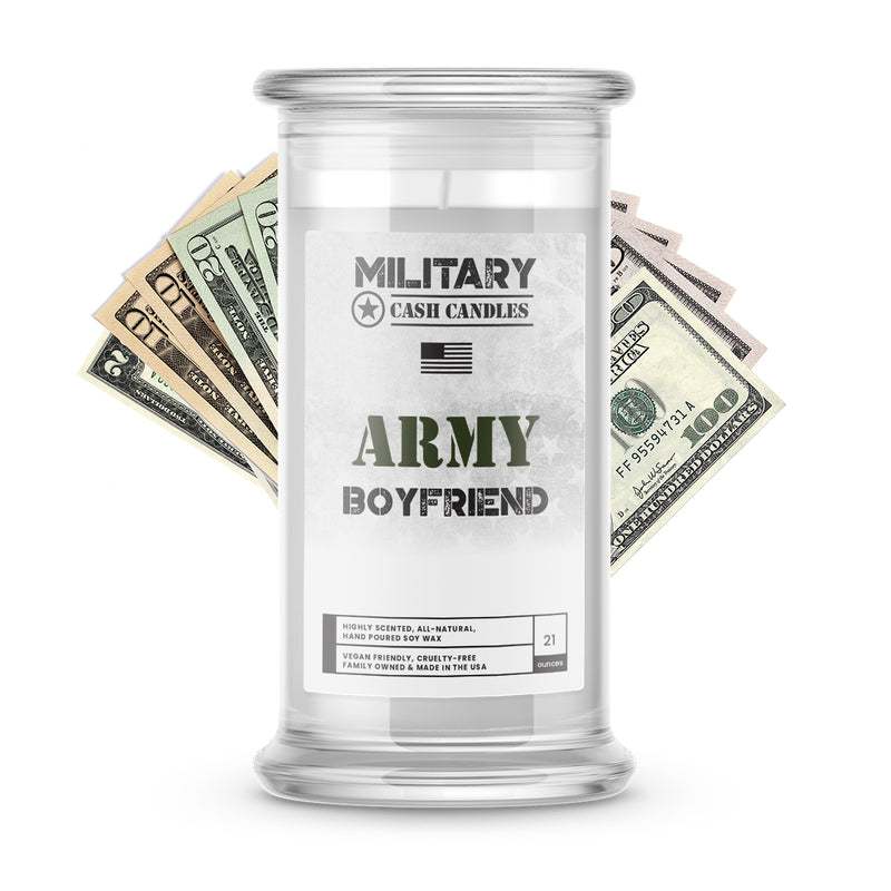 Army Boyfriend | Military Cash Candles