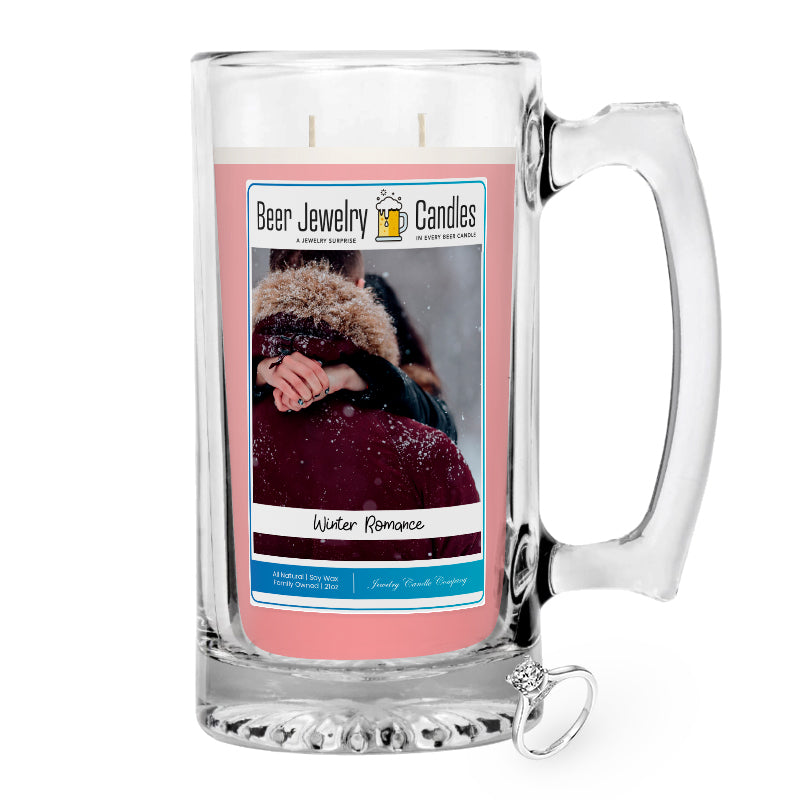 Winter Romance Jewelry Beer Candle