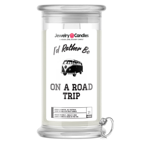 I'd rather be On a Road Trip Jewelry Candles