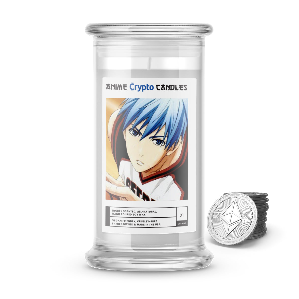 Kuroko, Tetsuya (黒子 テツヤ) - Crypto Anime Candles