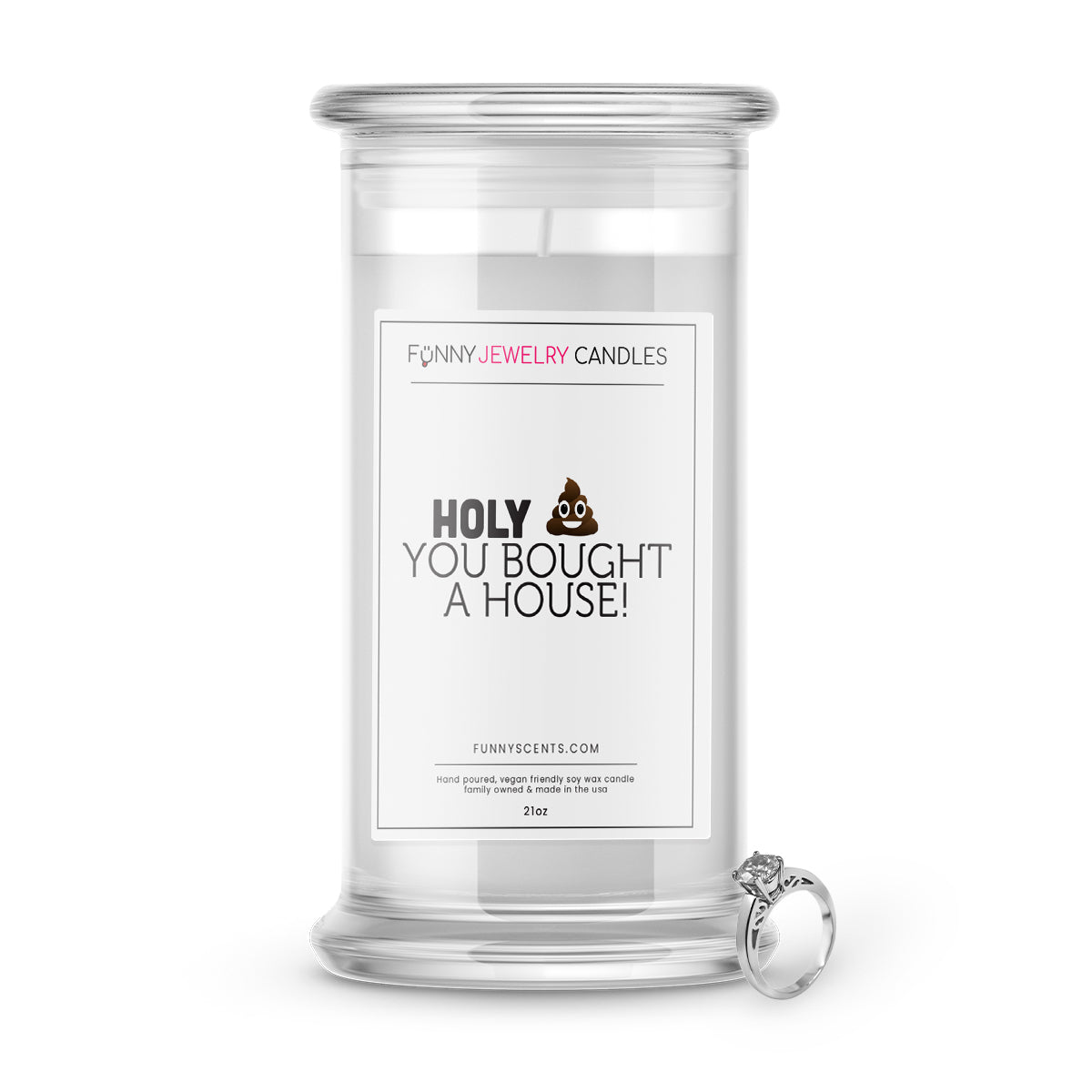 Holy Shit You Bought a House Jewelry Funny Candles