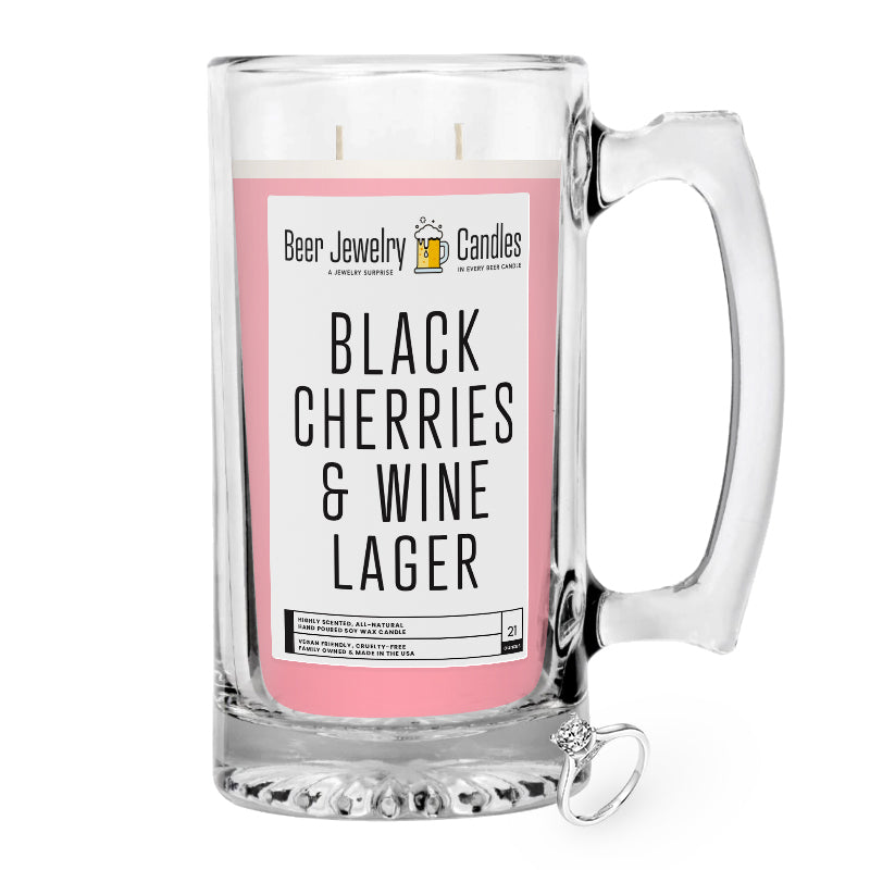 Black Cherries & Wine Lager Beer Jewelry Candle