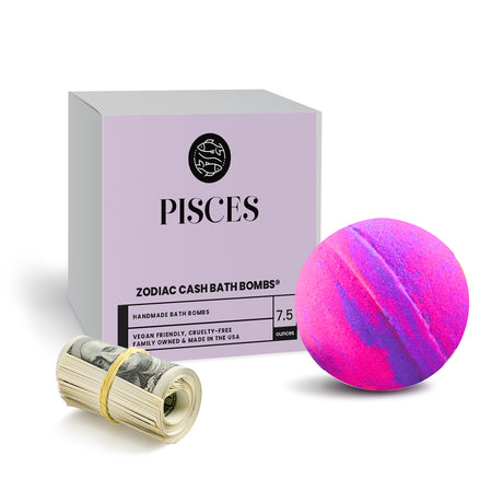 Pisces Zodiac Cash Bath Bomb