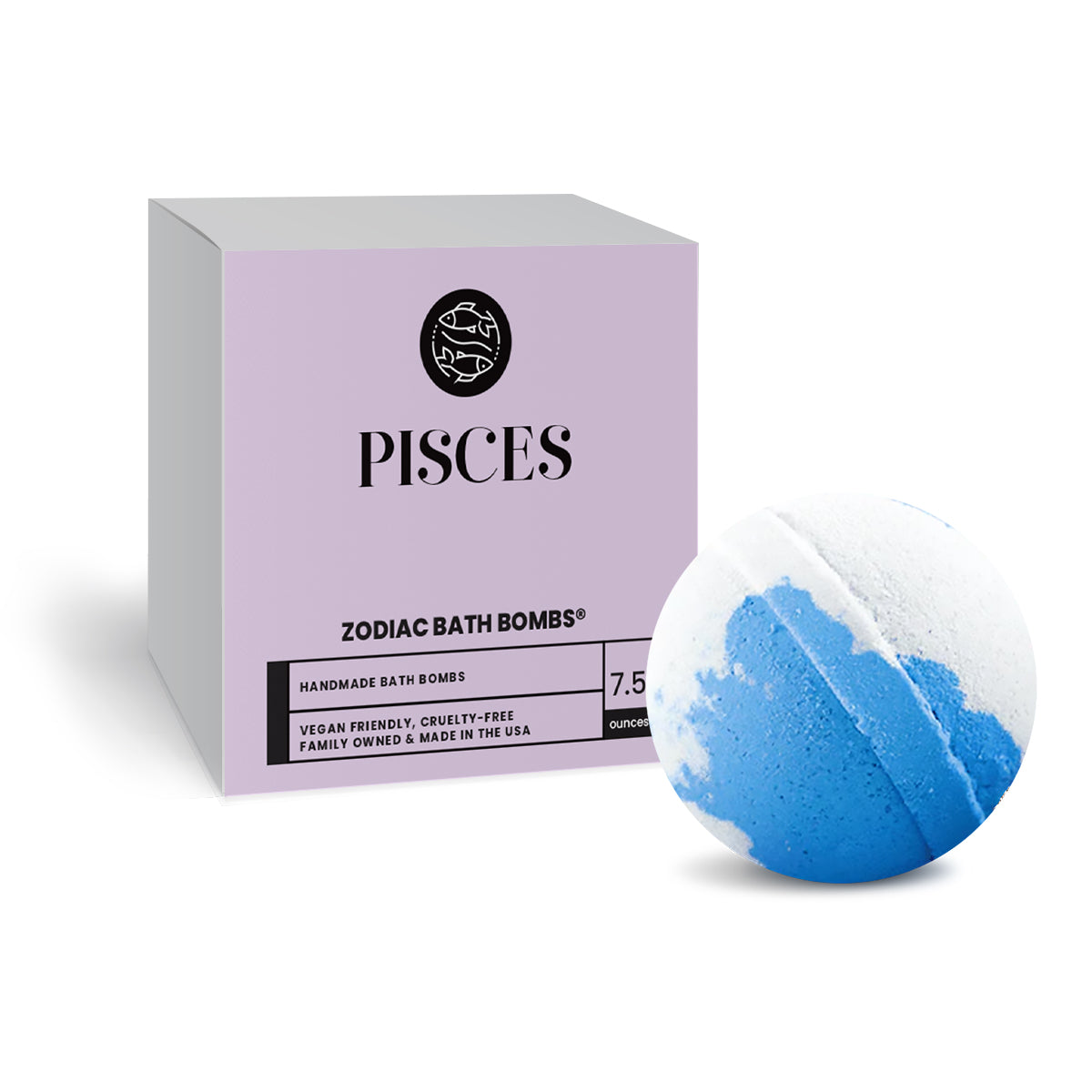 Pisces Zodiac Bath Bomb