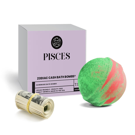 Pisces Zodiac Cash Bath Bomb