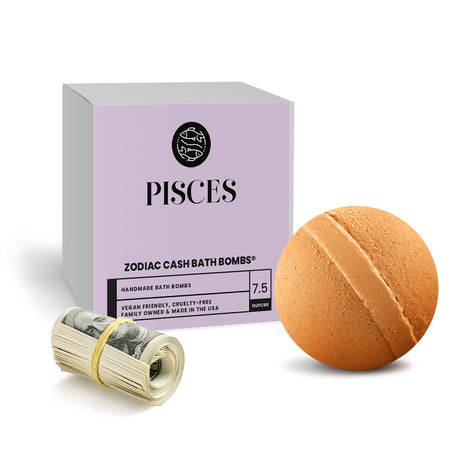 Pisces Zodiac Cash Bath Bomb
