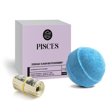 Pisces Zodiac Cash Bath Bomb