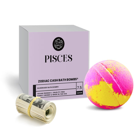 Pisces Zodiac Cash Bath Bomb