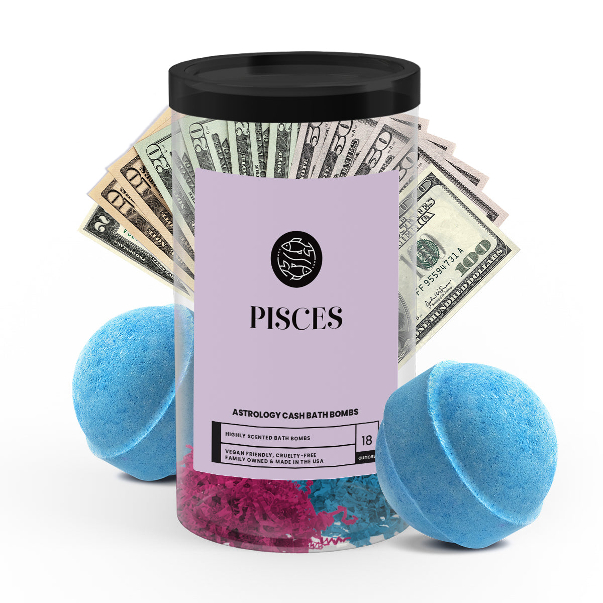Pisces Astrology Cash Bath Bombs