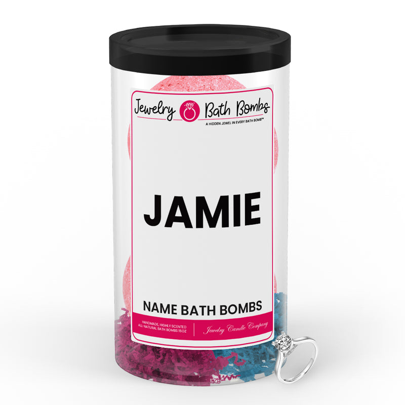 JAMIE Name Jewelry Bath Bomb Tube