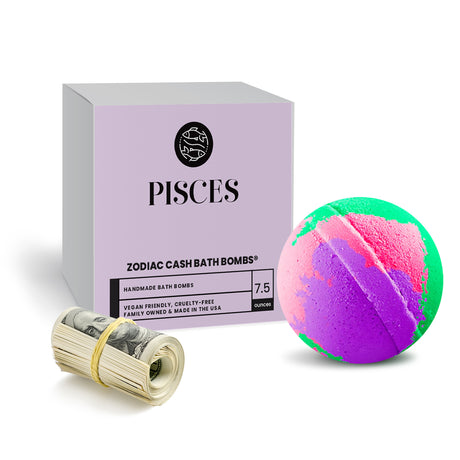 Pisces Zodiac Cash Bath Bomb