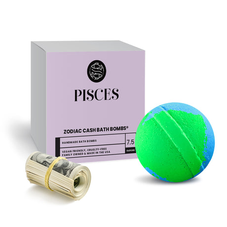 Pisces Zodiac Cash Bath Bomb