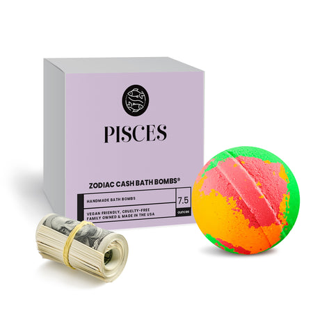 Pisces Zodiac Cash Bath Bomb