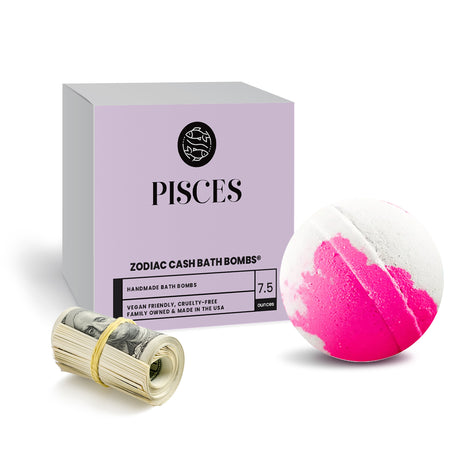 Pisces Zodiac Cash Bath Bomb