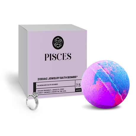Pisces Zodiac Jewelry Bath Bomb